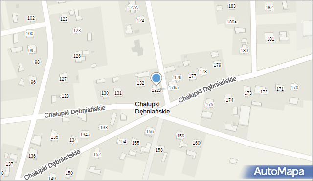 Chałupki Dębniańskie, Chałupki Dębniańskie, 132a, mapa Chałupki Dębniańskie