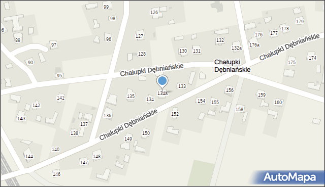 Chałupki Dębniańskie, Chałupki Dębniańskie, 134a, mapa Chałupki Dębniańskie