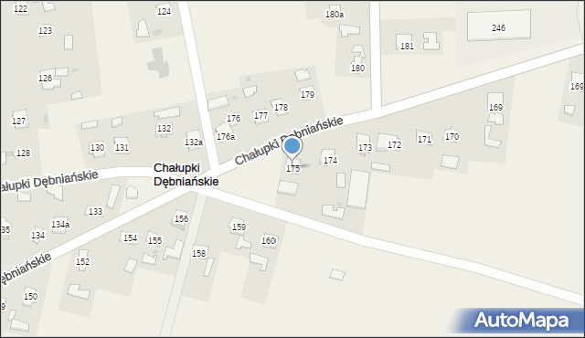 Chałupki Dębniańskie, Chałupki Dębniańskie, 175, mapa Chałupki Dębniańskie