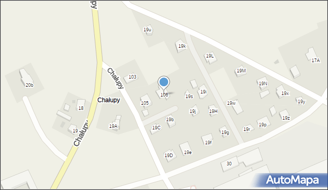 Chałupy, Chałupy, 106, mapa Chałupy