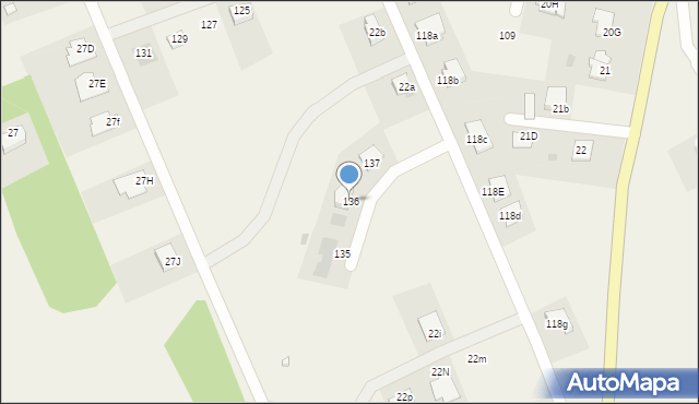 Chałupy, Chałupy, 136, mapa Chałupy