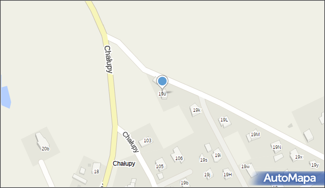 Chałupy, Chałupy, 19u, mapa Chałupy