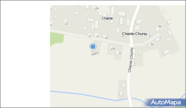 Chanie-Chursy, Chanie-Chursy, 11A, mapa Chanie-Chursy