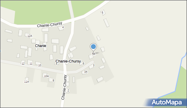 Chanie-Chursy, Chanie-Chursy, 5A, mapa Chanie-Chursy