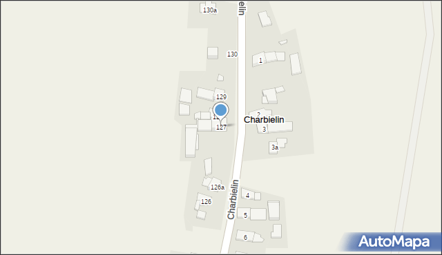 Charbielin, Charbielin, 127, mapa Charbielin