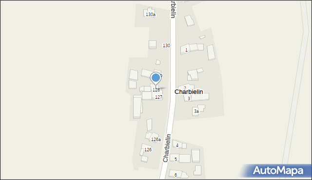 Charbielin, Charbielin, 128, mapa Charbielin