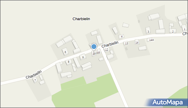Charbielin, Charbielin, 10, mapa Charbielin