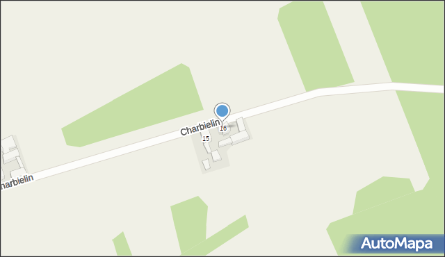 Charbielin, Charbielin, 16, mapa Charbielin
