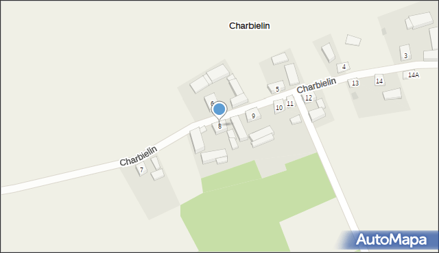Charbielin, Charbielin, 8, mapa Charbielin