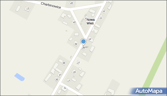 Charbinowice, Charbinowice, 25, mapa Charbinowice