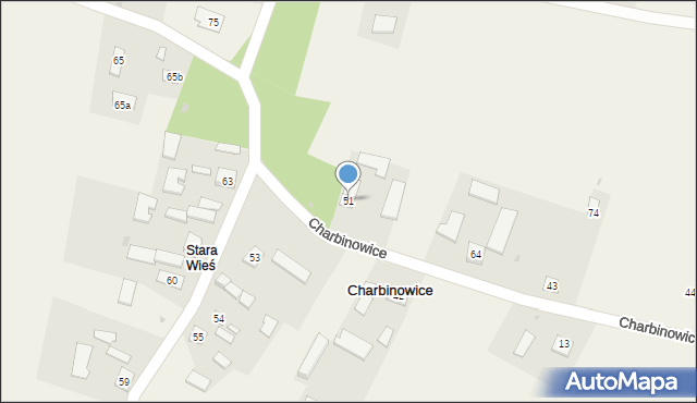 Charbinowice, Charbinowice, 51, mapa Charbinowice