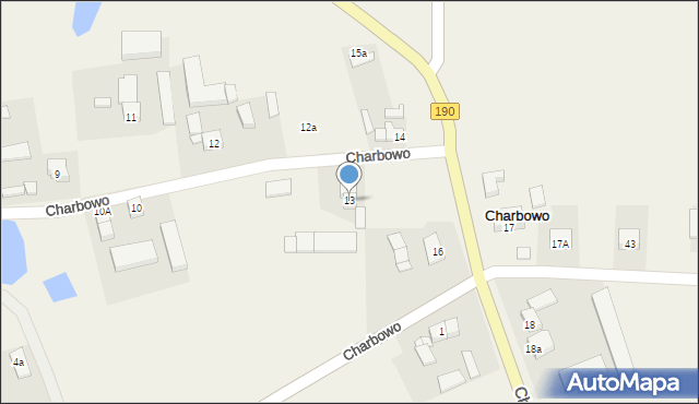 Charbowo, Charbowo, 13, mapa Charbowo