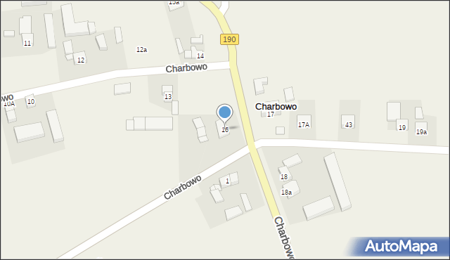 Charbowo, Charbowo, 16, mapa Charbowo