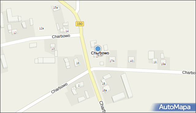 Charbowo, Charbowo, 17, mapa Charbowo