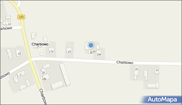 Charbowo, Charbowo, 19, mapa Charbowo