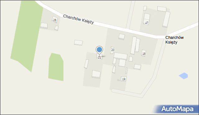 Charchów Księży, Charchów Księży, 21, mapa Charchów Księży