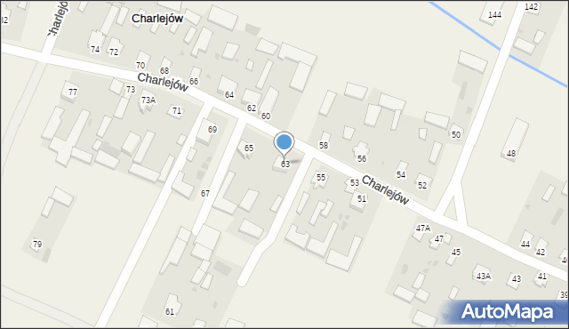 Charlejów, Charlejów, 63, mapa Charlejów