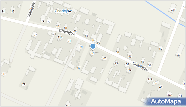 Charlejów, Charlejów, 65, mapa Charlejów