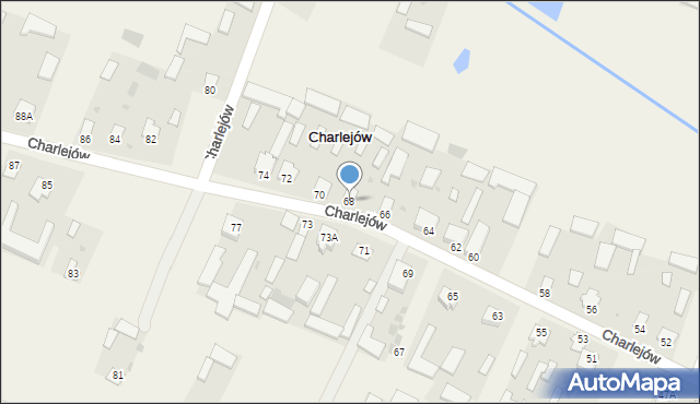 Charlejów, Charlejów, 68, mapa Charlejów