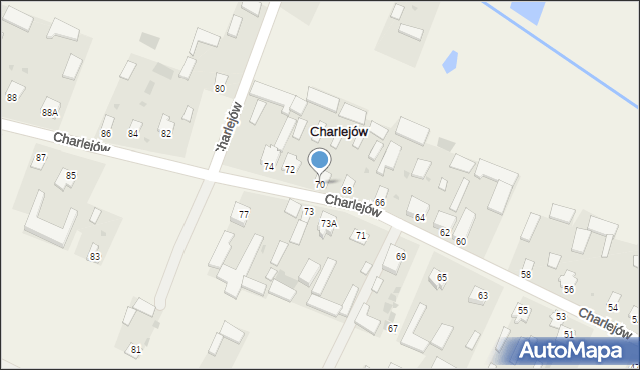 Charlejów, Charlejów, 70, mapa Charlejów