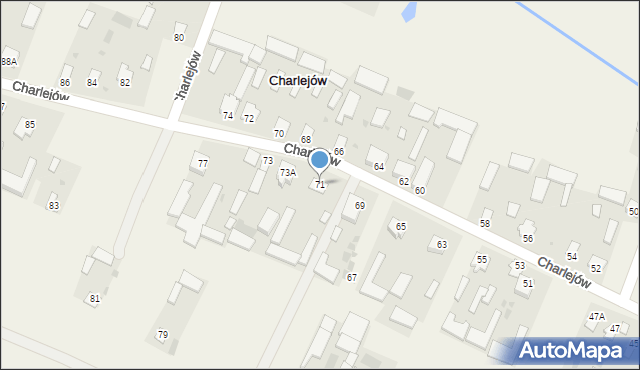 Charlejów, Charlejów, 71, mapa Charlejów