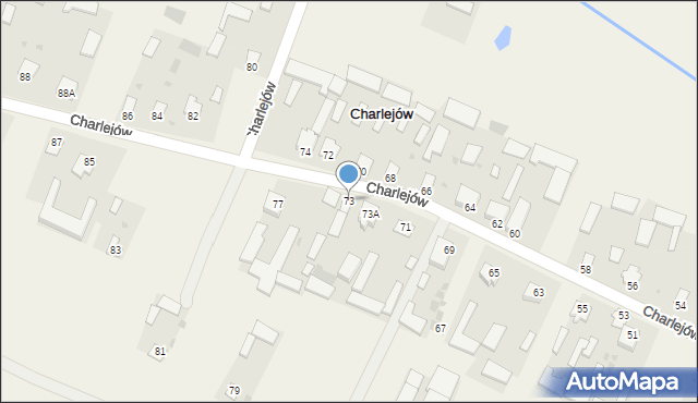 Charlejów, Charlejów, 73, mapa Charlejów