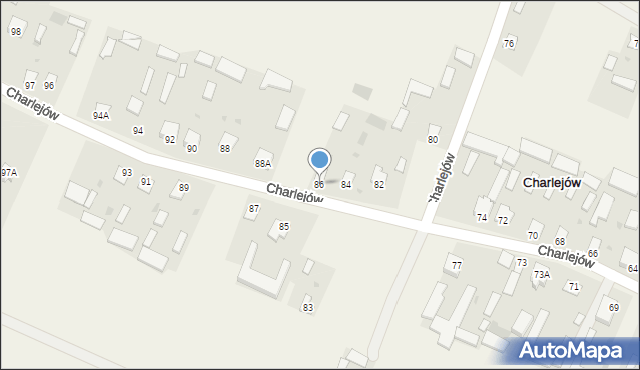 Charlejów, Charlejów, 86, mapa Charlejów