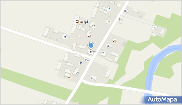 Charlęż, Charlęż, 31, mapa Charlęż