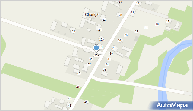 Charlęż, Charlęż, 35a, mapa Charlęż