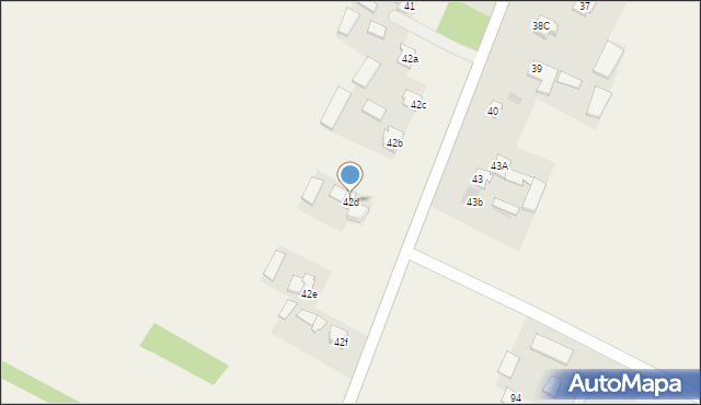 Charlęż, Charlęż-Kolonia, 42d, mapa Charlęż