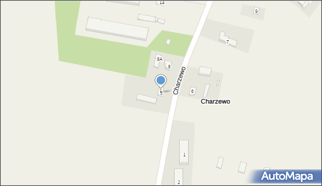 Charzewo, Charzewo, 5, mapa Charzewo