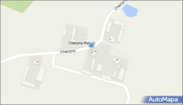 Charzyny, Charzyny, 11, mapa Charzyny