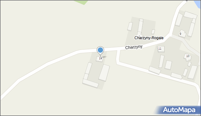Charzyny, Charzyny, 14, mapa Charzyny