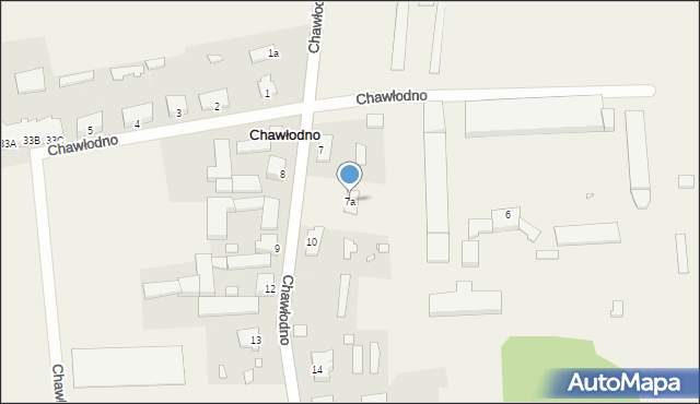 Chawłodno, Chawłodno, 7a, mapa Chawłodno