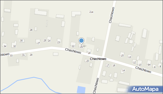 Chechłowo, Chechłowo, 21, mapa Chechłowo