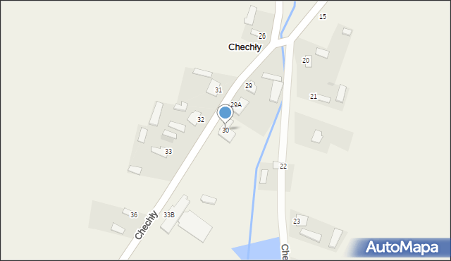 Chechły, Chechły, 30, mapa Chechły