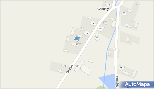 Chechły, Chechły, 33, mapa Chechły