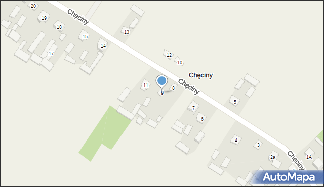 Chęciny, Chęciny, 9, mapa Chęciny