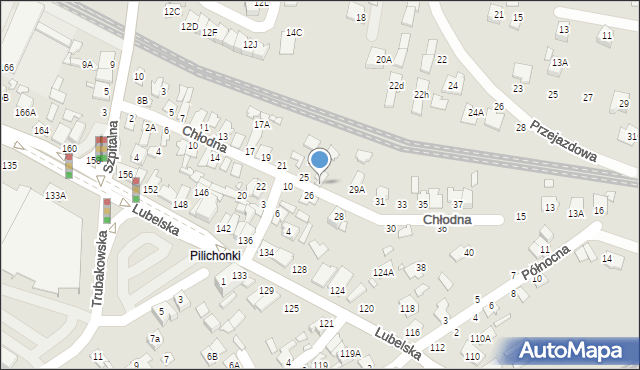 Chełm, Chłodna, 27, mapa Chełma