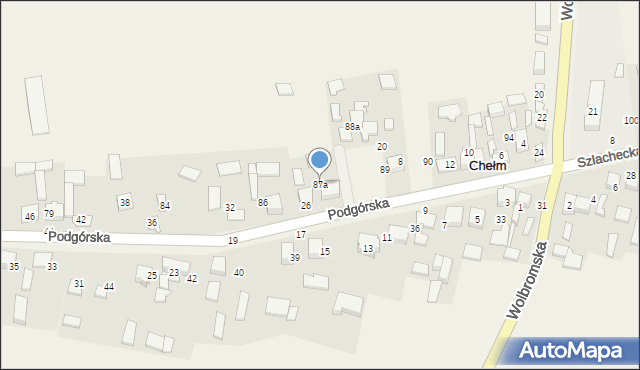 Chełm, Chełm, 87a, mapa Chełma