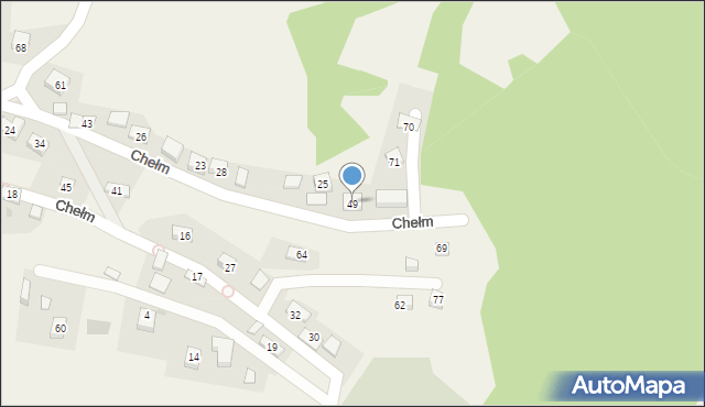 Chełm, Chełm, 49, mapa Chełma