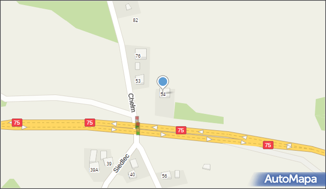 Chełm, Chełm, 54, mapa Chełma