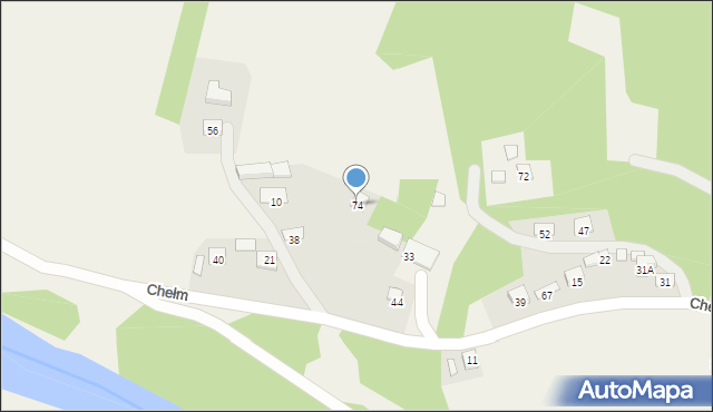 Chełm, Chełm, 74, mapa Chełma