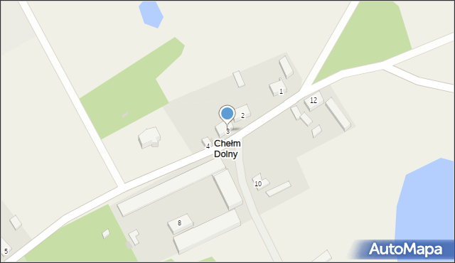 Chełm Dolny, Chełm Dolny, 3, mapa Chełm Dolny