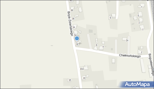 Chełm Śląski, Chełmońskiego Józefa, 8, mapa Chełm Śląski