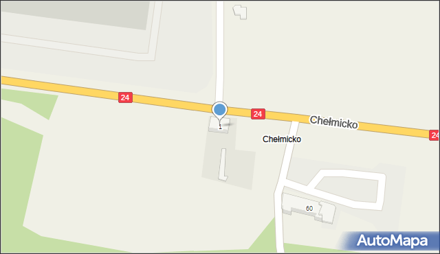 Chełmicko, Chełmicko, 1, mapa Chełmicko