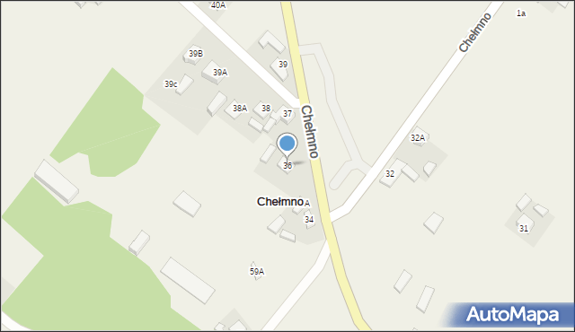 Chełmno, Chełmno, 36, mapa Chełmno