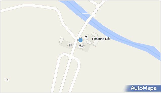 Chełmno, Chełmno, 67A, mapa Chełmno