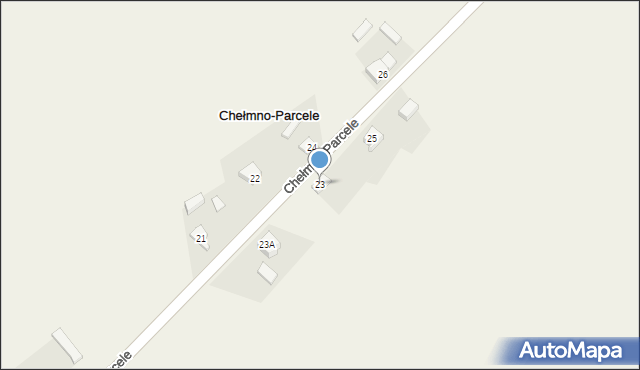 Chełmno-Parcele, Chełmno-Parcele, 23, mapa Chełmno-Parcele