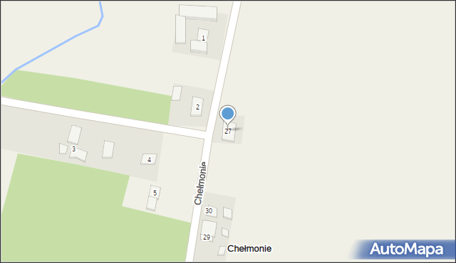 Chełmonie, Chełmonie, 27, mapa Chełmonie